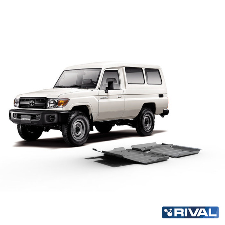 Juego de protecciones (Barras de dirección, Caja de cambios, Caja de transferencia, Depósito de combustible) Toyota Land Cruiser 2007-2012; 2012-2015; 2015-2021; 2021-; 